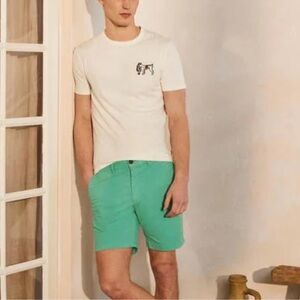 Boden Men’s Chino Shorts In Asparagus Size 36